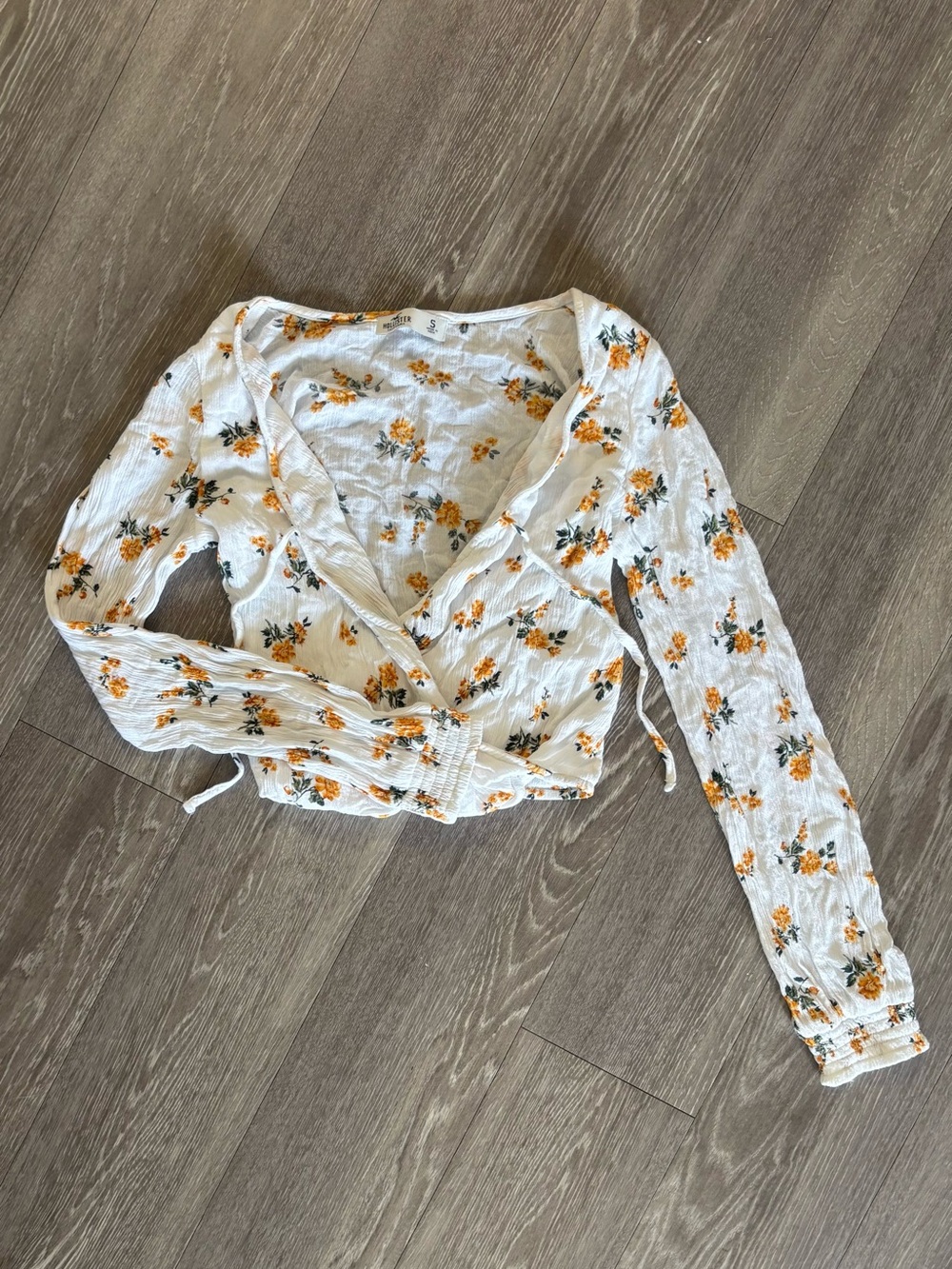 Hollister Floral Wrap Blouse